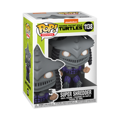 Figura Pop! Movies Super Shredder Teenage Mutant Ninja Turtles na caixa