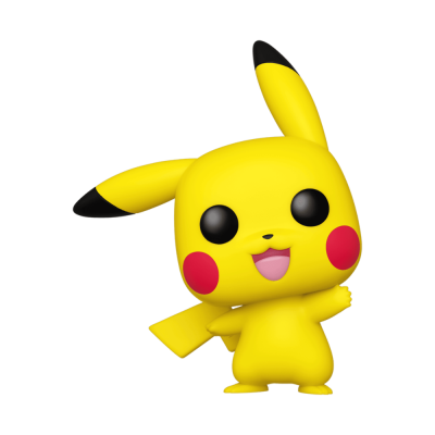 Figura de vinil da personagem Pikachu amarela com bochechas vermelhas