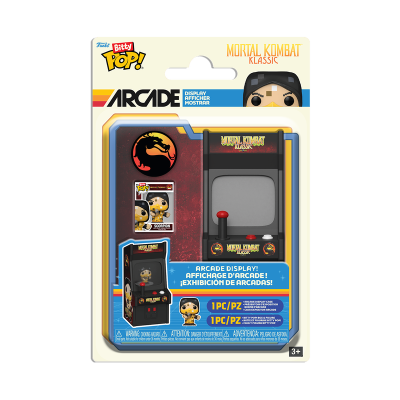 Expositor Funko Bitty Pop! arcade Mortal Kombat Klassic com figura Scorpion
