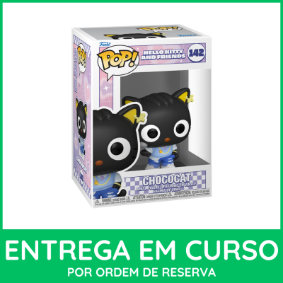 Figura POP! de vinil Chococat da coleção Hello Kitty and Friends em caixa