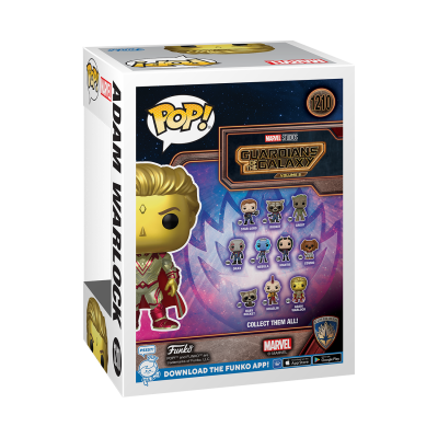 Funko Pop Adam Warlock Guardians of the Galaxy caixa