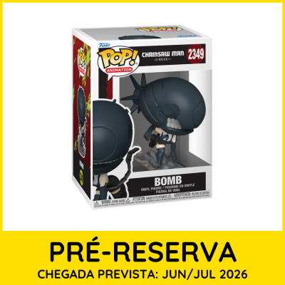 Funko Pop! Chainsaw Man número 2349 personagem Bomb em caixa de vinil