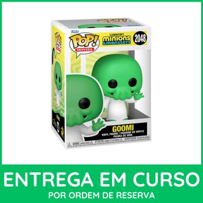 Figura vinyl Funko Pop! Goomi Illumination Minions & Monsters na embalagem
