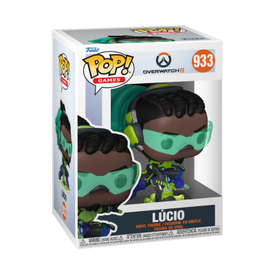 Figura Funko Pop! Lúcio de Overwatch 2 em caixa