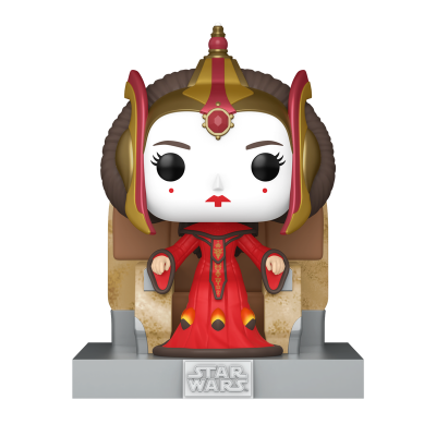 Figura Funko Pop Padmé Amidala de Star Wars sentada num trono