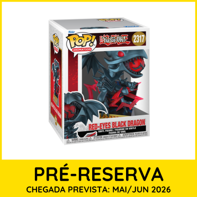 Funko POP! Animation Yu-Gi-Oh! Red-Eyes Black Dragon número 2317 em caixa