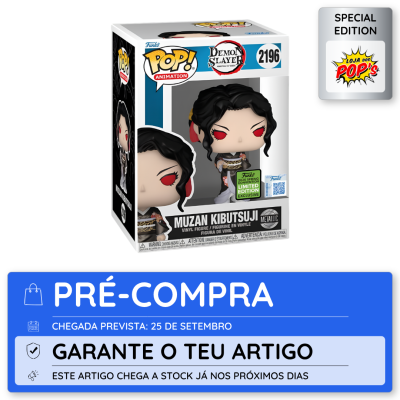 Figura de vinil Funko Pop! Demon Slayer Muzan Kibutsuji na embalagem