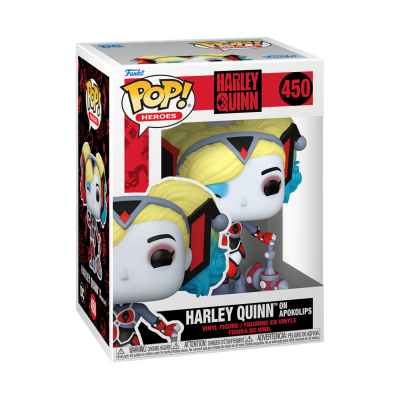 Figura Funko Pop! Harley Quinn de vinil na embalagem