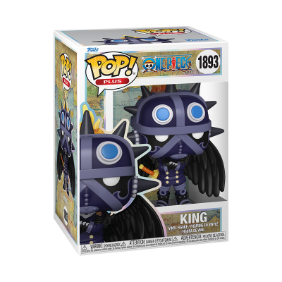 Figura Funko Pop Plus King da série One Piece, número 1893, na caixa
