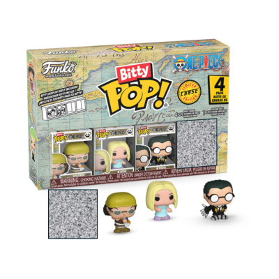 Conjunto Funko Bitty Pop! One Piece com 4 bonecos de vinil em caixa colorida
