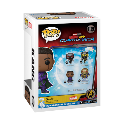 Embalagem Funko Pop! Marvel Kang Ant-Man and The Wasp Quantumania
