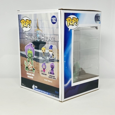 Embalagem Funko Pop! The Sword in the Stone nº 1102 com janela transparente