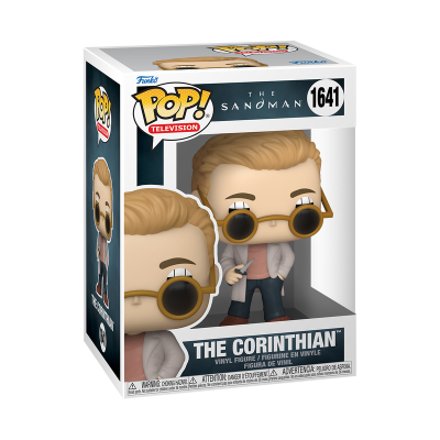 Funko Pop The Corinthian da série The Sandman na caixa