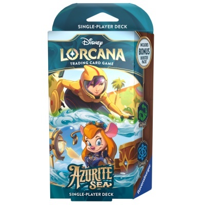 Deck de cartas Disney Lorcana Azurite Sea para um jogador