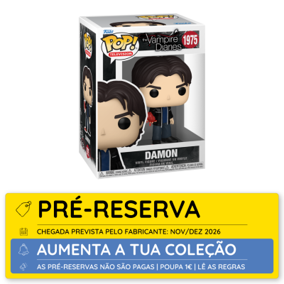 Figura Funko Pop! Damon The Vampire Diaries na caixa