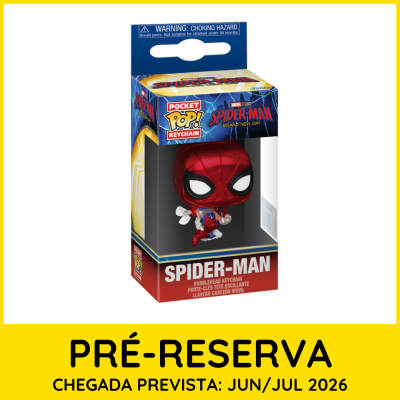 chaveiro Spider-Man Pocket Pop! em embalagem