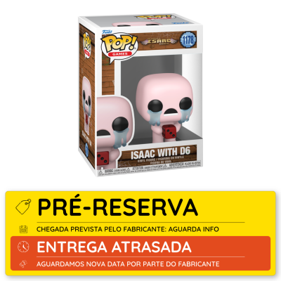 Figura Funko Pop Games Isaac com D6 em embalagem com janela