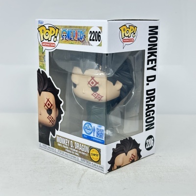 Funko Pop! Monkey D. Dragon da série One Piece na caixa