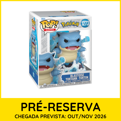 Funko Pop! Pokémon Blastoise número 1273 na embalagem