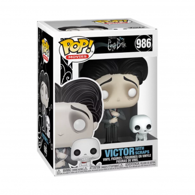 Figura Funko Pop! Victor with scraps de Corpse Bride na caixa