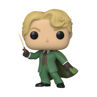 Figura Funko Pop com fato verde e varinha