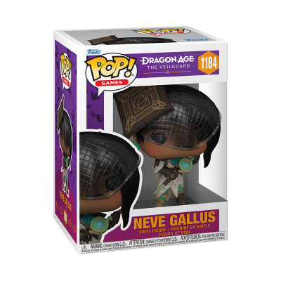Figura Funko Pop Neve Gallus Dragon Age vinil na caixa