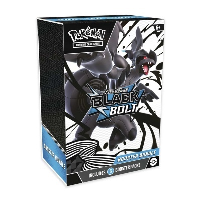 Pacote do jogo Pokémon Trading Card Game Set V Battle Black Bolt com 6 booster packs