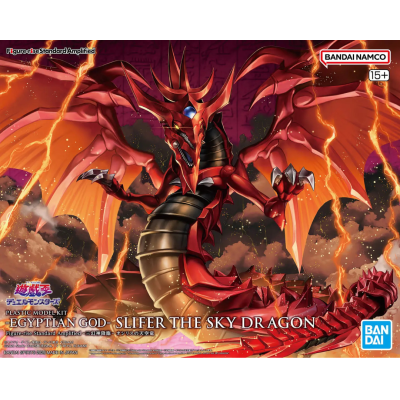 Caixa de modelo plástico do dragão Egyptian God Slifer The Sky Dragon vermelho e preto