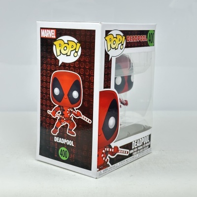 Figura Funko Pop! Deadpool número 400 na embalagem