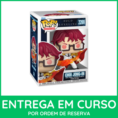 Boneco Funko Pop Animation Choi Jong-In Solo Leveling 2269 em embalagem com janela