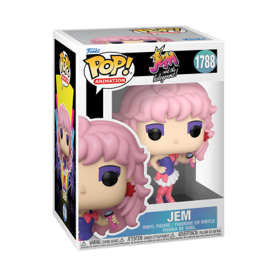 Figura Funko Pop! Jem da série Jem and the Holograms na caixa