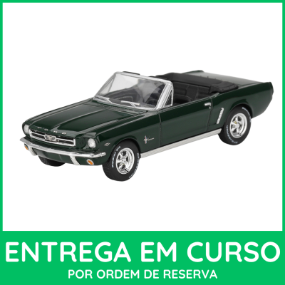 Miniatura de Ford Mustang verde escuro descapotável