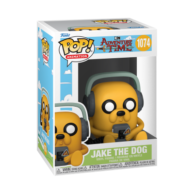 Figura Funko Pop! Jake the Dog da série Adventure Time na caixa