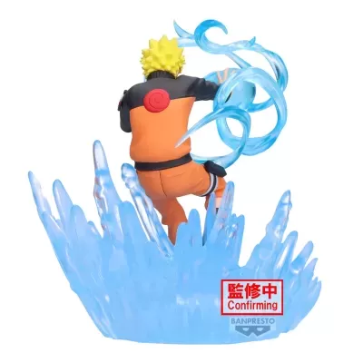 Figura de ação de personagem anime Naruto com efeitos azuis