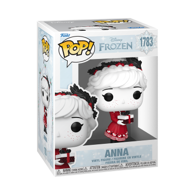 Figura Funko POP da personagem Anna de Frozen em caixa