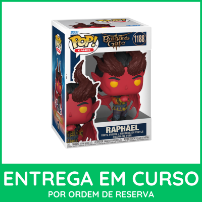 Figura em vinil Pop! Games Raphael Baldurs Gate 1188 na caixa