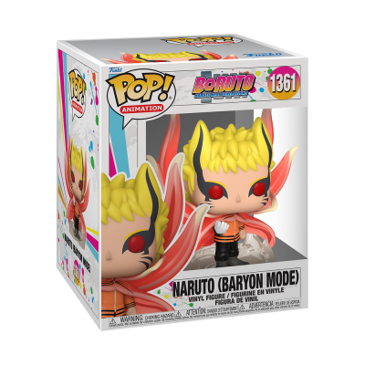 Figura Funko Pop! Naruto Modo Baryon em caixa de vinil
