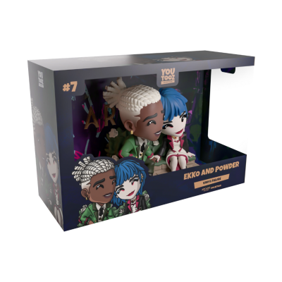 Caixa YouTooz com figuras Ekko and Powder da coleção Arcane