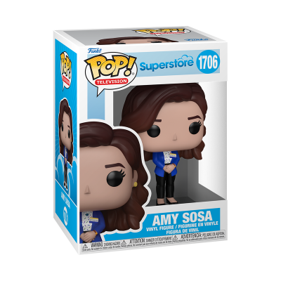 Embalagem de figura Funko Pop! da Amy Sosa, Superstore, número 1706