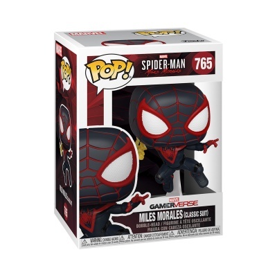 Figura Funko Pop Miles Morales Spider-Man em caixa