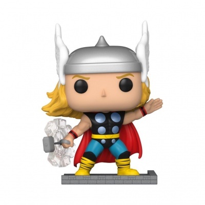 Figura colecionável do Thor com capacete e martelo