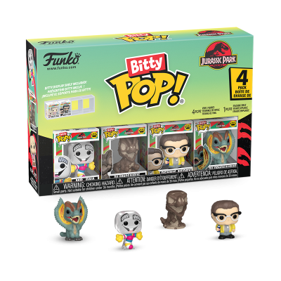 Caixa com figuras em vinil Jurassic Park Bitty Pop! da Funko