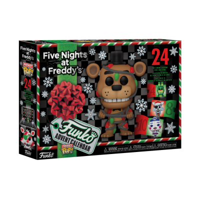 Calendário do advento Funko Pop Five Nights at Freddy's com figura colecionável de Freddy natalício