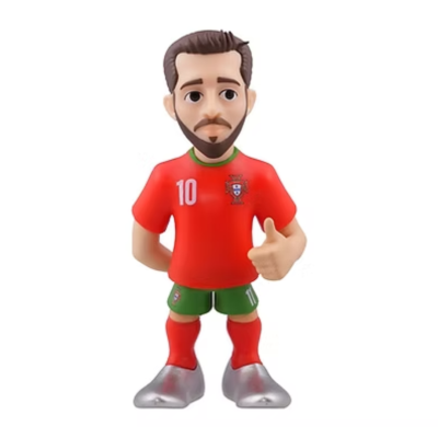 Figura de jogador de futebol com camisola vermelha número 10