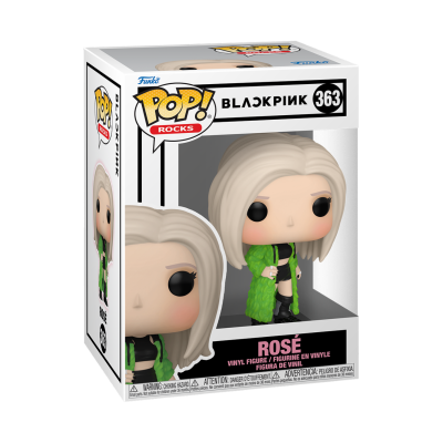 Figura Funko Pop! Rocks da Rosé do BLACKPINK na embalagem