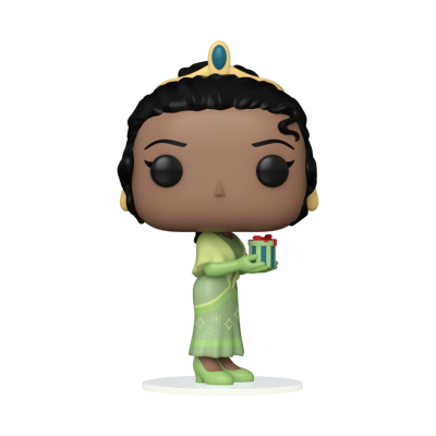 Figura Funko Pop de personagem feminina com vestido verde e acessórios dourados