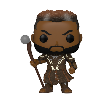 Funko Pop de personagem com roupa castanha e cajado