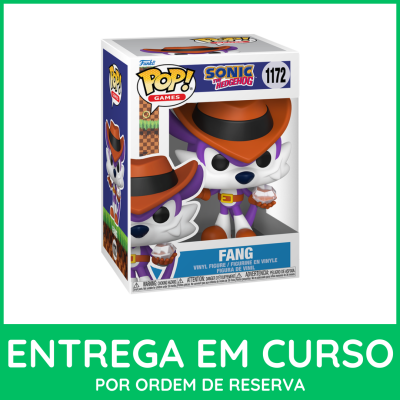 Boneco de vinil Funko Pop Fang Sonic the Hedgehog na caixa