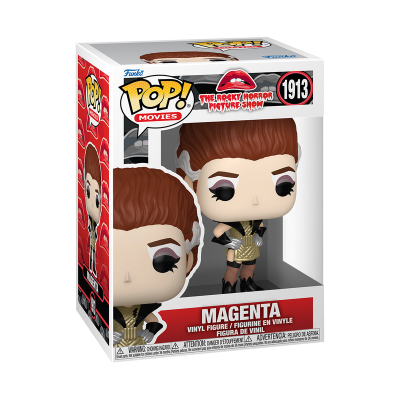 Figurine Funko Pop! Magenta do filme The Rocky Horror Picture Show na caixa original.
