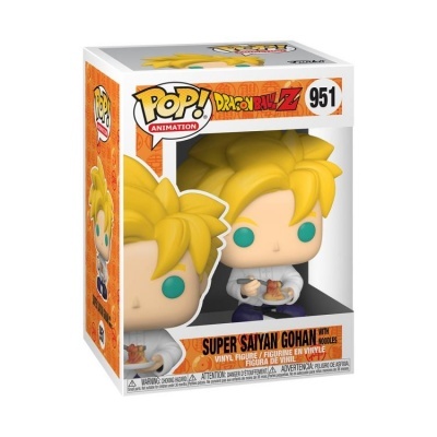 Figura Funko Pop Super Saiyan Gohan dentro de embalagem comestível